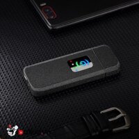 Bật Lửa Cảm Ứng Sạc USB Màu Đen Nhám - BLD0044B