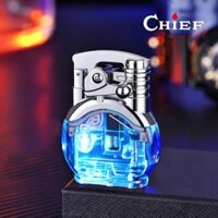 Bật lửa CHIEF CF299 - búng tay đánh lửa có đèn LED dùng gas