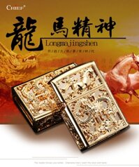 Bật lửa Chief đồng nguyên chất chủ đề Long Mã