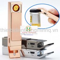 Bật lửa điện kiêm mở bia