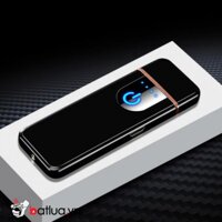Bật lửa điện sạc USB slim 2019 màu đen - BLD0026D