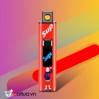 Bật Lửa Điện Sạc USB Supreme Màu Đỏ - BLD0019D