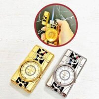 Bật lửa đồng hồ hình tắc kè – có đèn led – xài gas