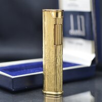 Bật lửa Dunhill mini bọc vàng vân sóng DHI36