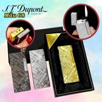 Bật lửa Dupont dài vân kim cương chéo M-68 có hộp xài gas