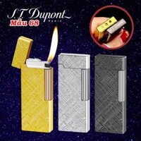 Bật lửa Dupont dài vân kim cương chéo m-68 xài gas