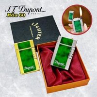 Bật lửa dupont màu xanh lá xài gas