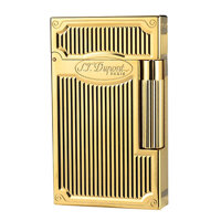 Bật lửa Dupont mini kẻ sọc vàng lửa chéo D113