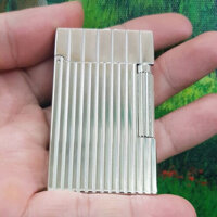 Bật lửa Dupont nguyên khối màu bạc sang trọng D107
