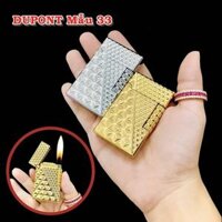 BẬT LỬA DUPONT RÃNH TAY VÂN KIM CƯƠNG CAO CẤP M33 - XÀI GAS