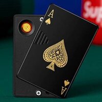 Bật lửa hình lá bài kim loại