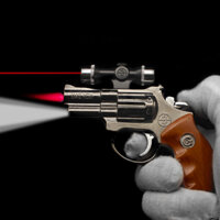 Bật lửa hình súng rulo có đèn pin – ống nhắm tia laser – xài gas