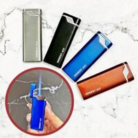 Bật lửa Honest 622 mỏng - gas đá rãnh tay lửa khò