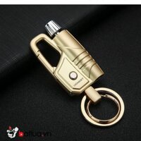 Bật Lửa HONEST Quẹt Diêm Xăng Kèm  Móc Khóa kim loại sang trọng - Bật Lửa Quẹt Dim Xăng Kèm Trức Năng Móc Khóa