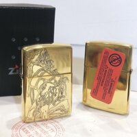 Bật lửa, hộp quẹt Zippo Armor vỏ dầy, khắc chìm mẫu Cô Gái Nô Lệ, Hàng loại 1 vỏ bằng đồng có em đỏ