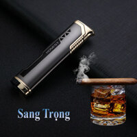 Bật lửa khò honest 1 tia chính hãng nhỏ gọn bơm gas điều chỉnh lửa khò lớn nhỏ tùy thích - Đen