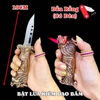 BẬT LỬA KIÊM DAO BẤM HÌNH RỒNG - HỔ (H20)