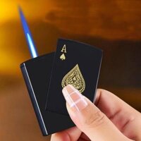 Bật lửa lá bài hình nổi kim loại dùng gas