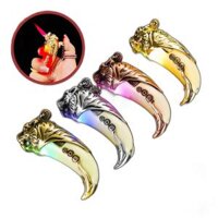 Bật lửa móc khóa hình nanh hổ có đèn nhấp nháy – (xài gas)