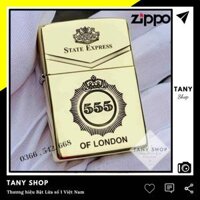 BẬT LỬA NGỌN – ZIPPO GÓI THUỐC 555 – XÀI XANG - Phân phối bởi bách hoá Tany  ZP555