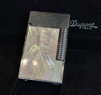 Bật Lửa S.T. Dupont Hồng Kông Sơn Khảm Trai Trắng Cao Cấp Nắp Kim Cương