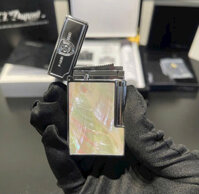 Bật lửa S.T. Dupont HongKong Khảm Trai Trắng Tự nhiên phiên bản Paris 1872 cao cấp