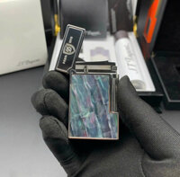 Bật lửa S.T. Dupont HongKong Khảm Trai Tự nhiên Paris 1872 cao cấp