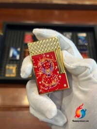 Bật Lửa S.T. Dupont Ligne 2 Dragon 2024 ( Viền Vàng)