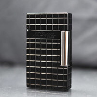 Bật Lửa ST Dupont Sơn Đen Kẻ Ô Vuông D116