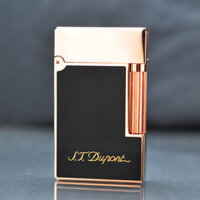 Bật Lửa ST Dupont Sơn Mài Đen In Chữ D131