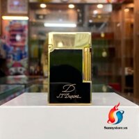 Bật Lửa S.T.Dupont Ligne 2 Đen Viền Vàng F55