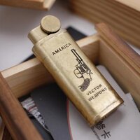 Bật lửa xăng đá Đồng Nguyên Khối Promise BLP003