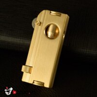 Bật Lửa Xăng Đá Đồng Trơn Nguyên Khối - -