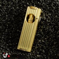 Bật Lửa Xăng Đánh Đá Dùng Xăng HY669 vàng xước sang trọng - -