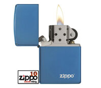 Bật lửa Zippo 20446ZL Classic High Polish Blue Zippo Logo- Chính hãng 100