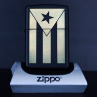 Bật Lửa Zippo 218 Puerto Rico Flag Engraving