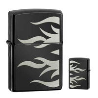 Bật Lửa Zippo 24951 Edged Flames Ebony