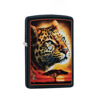 Bật Lửa Zippo 49068  Zippo Mazzi African Leopard Black Matte