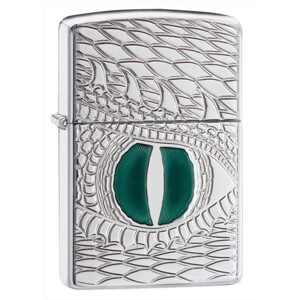 Bật lửa Zippo Armor Dragon Eye Carved High Polish Chrome
