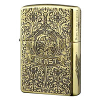 Bật Lửa Zippo BEAST - Thanh Kiếm Và Đầu Lâu - Vàng