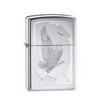 Bật Lửa Zippo Birds Of Prey High Polish Chrome Chính Hãng Usa