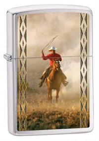 Bật lửa Zippo Cao Bồi Mỹ cưỡi ngựa - Made in USA