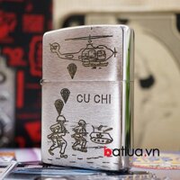 Bật lửa zippo chiến tranh việt nam sản xuất 2017 (máy bay Củ Chi) - Bật lửa zippo chiến tranh việt nam sản xuất 2017