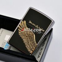 Bật lửa Zippo chính hãng Angel Wings màu đen - Mã SP: ZPC0119