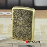 Bật lủa Zippo chính hãng đồng khắc rồng phượng ( Amor) phiên bản giới hạn -