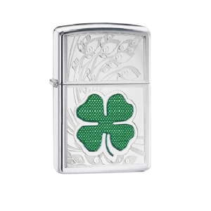 Bật lửa Zippo Clover High Polish Chrome Design