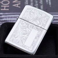 Bật lửa Zippo cổ xưa 1979 chủ đề Venetian Chrome