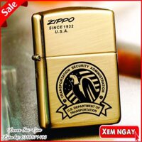 Bật lửa zippo Đại bàng US logo đời la mã - tặng kèm xăng