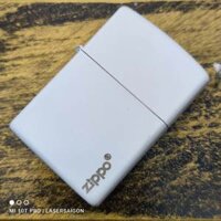 Bật lửa zippo đồng trắng - kèm xăng