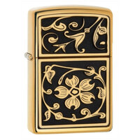 Bật Lửa Zippo Gold Floral Flourish 20903